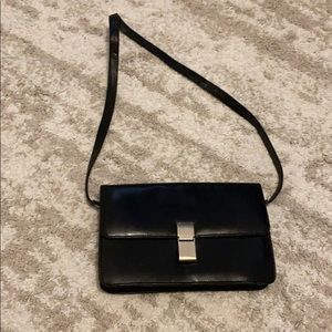 Black Leather Shoulder Bag